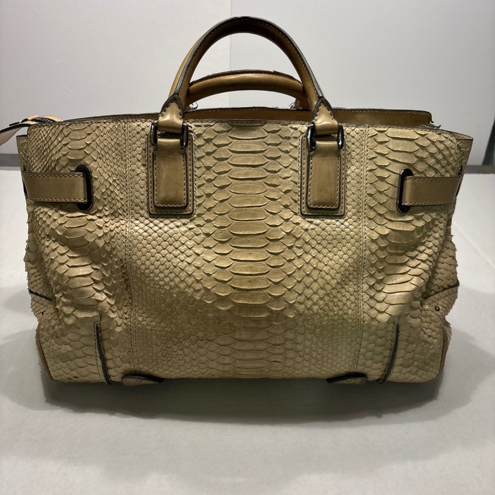 Barbara Bui "Style: Max" Handbag w/ shoulder strap, textured surface, cream